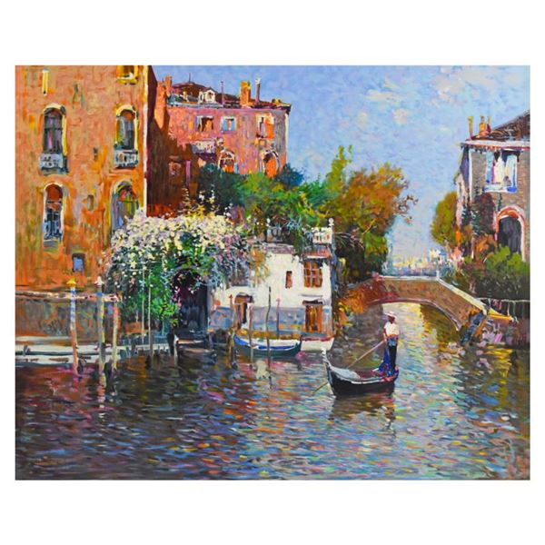 Ming Feng "Gondolier" Limited Edition Serigraph on Canvas