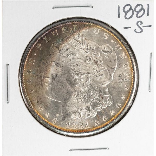 1881-S $1 Morgan Silver Dollar Coin Nice Toning