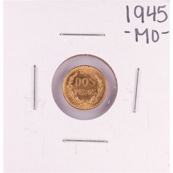 1945 Mexico Dos Pesos Gold Coin