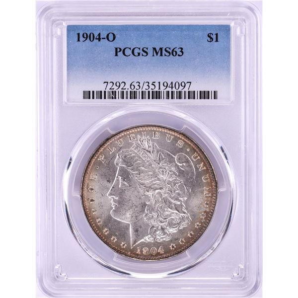 1904-O $1 Morgan Silver Dollar Coin PCGS MS63 Nice Toning