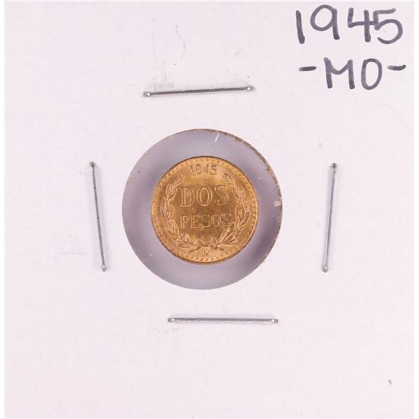 1945 Mexico Dos Pesos Gold Coin