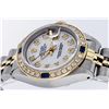 Image 3 : Rolex Ladies Two Tone MOP Diamond & Sapphire Oyster Perpetual Datejust Watch