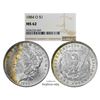 Image 1 : 1884-O $1 Morgan Silver Dollar Coin NGC MS62 Great Toning