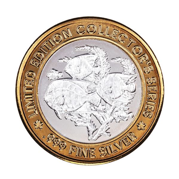 .999 Silver Players Island Maryland Heights, MO $10 Limited Edition Casino Gaming Token