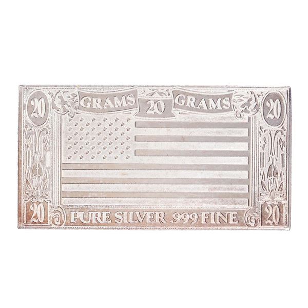 The Silver Mint 20 Gram Silver Ingot