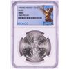 Image 1 : 1985Mo Mexico 1 Onza Libertad Silver Coin NGC MS66