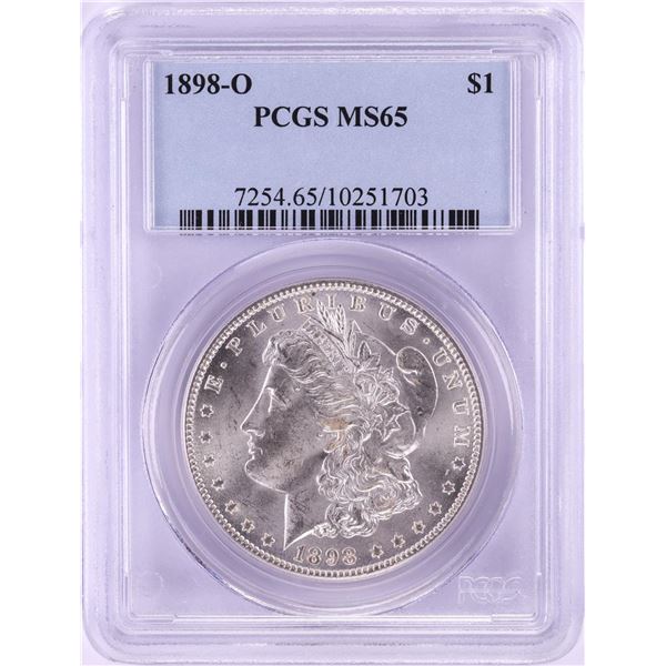 1898-O $1 Morgan Silver Dollar Coin PCGS MS65