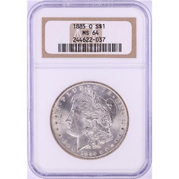 1885-O $1 Morgan Silver Dollar Coin NGC MS64
