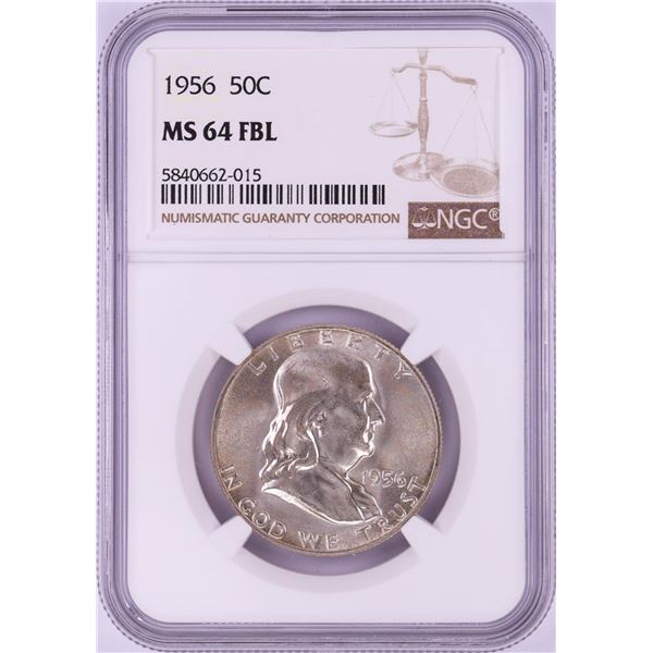 1956 Franklin Half Dollar Coin NGC MS64FBL