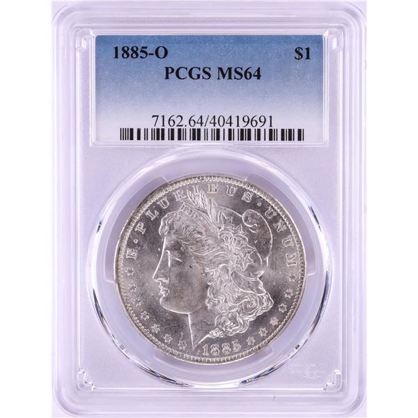1885-O $1 Morgan Silver Dollar Coin PCGS MS64