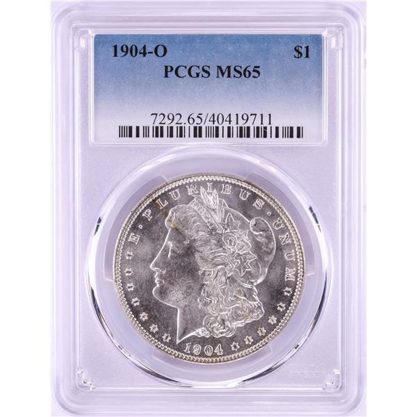 1904-O $1 Morgan Silver Dollar Coin PCGS MS65