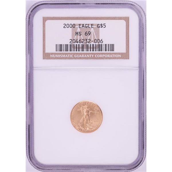 2000 $5 American Gold Eagle Coin NGC MS69