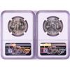 Image 2 : Lot of (2) 1963-D Franklin Half Dollar Coins NGC MS64