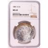 Image 1 : 1881-S $1 Morgan Silver Dollar Coin NGC MS63 Great Toning