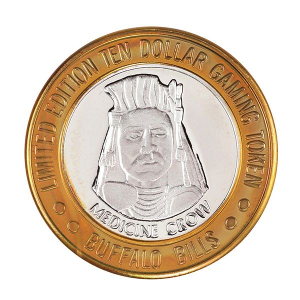 .999 Silver Buffalo Bills Resort & Casino Primm, NV $10 Limited Edition Gaming Token