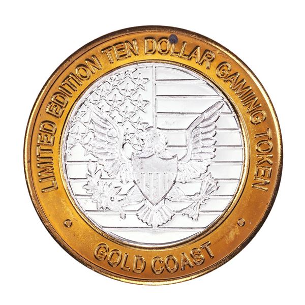 .999 Fine Silver Gold Coast Las Vegas $10 Casino Limited Edition Gaming Token