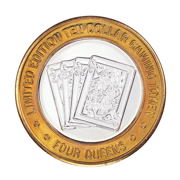 .999 Fine Silver Four Queens Las Vegas, Nevada $10 Limited Edition Gaming Token