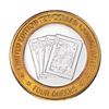 Image 1 : .999 Fine Silver Four Queens Las Vegas, Nevada $10 Limited Edition Gaming Token