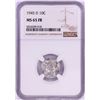 Image 1 : 1945-D Mercury Dime Coin NGC MS65FB