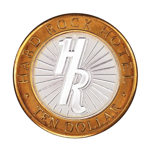 .999 Fine Silver Hard Rock Hotel & Casino Las Vegas $10 Limited Edition Gaming Token