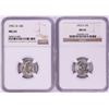 Image 1 : Lot of 1951-D & 1952-D Roosevelt Dime Coins NGC MS65