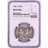 Image 1 : 1951-D Franklin Half Dollar Coin NGC MS63FBL