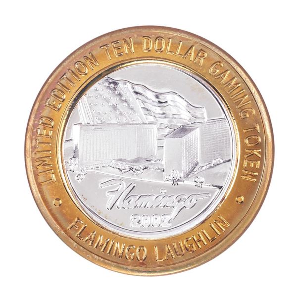 .999 Fine Silver Flamingo Laughlin, Nevada $10 Limited Edition Gaming Token