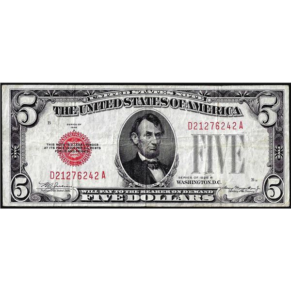 1928B $5 Legal Tender Note
