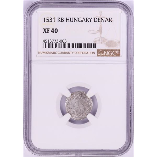 1531 KB Hungary Denar 'Madonna and Child' Coin NGC XF40