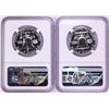 Image 2 : Lot of (2) 1963 Proof Franklin Half Dollar Coins NGC PF67