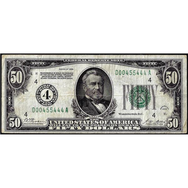 1928 $50 Federal Reserve Note Cleveland