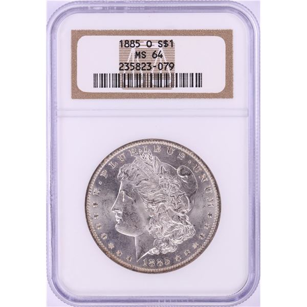 1885-O $1 Morgan Silver Dollar Coin NGC MS64