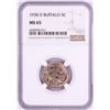 Image 1 : 1938-D Buffalo Nickel Coin NGC MS65