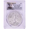 Image 1 : 2016-P $1 American Silver Eagle Coin PCGS Gem BU Struck at the Philadelphia Mint