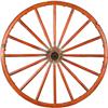 Image 1 : Painted Wagon Wheel 31" Diameter.