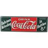 Image 1 : Tin Coca Cola Sign 12 x 36 Contemporary