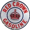 Image 2 : 30 ' Round  "Red Crown Gasoline" 2 sided Porcelain Sign