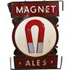 Image 1 : Double sided "Magnet Ale"  Porcelain Sign  31 x 48 "