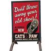 Image 1 : 2 Sided "Cats Paw"  Sidewalk Sign