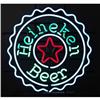 Image 1 : Neon Sign   Heineken Beer   Bottle Cap Shaped
