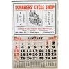 Image 1 : 1932 Schabers Cycle Shop Calendar