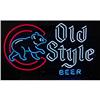 Image 1 : Neon Sign  Old Style Beer w/Bear Cub (Chicago Cubs)