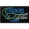 Image 1 : Neon Sign   Fosters Beer  "Alligator"
