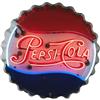 Image 1 : Pepsi-Cola Bottle Cap Sign w/ Neon