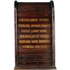 Image 1 : Peerless Dyes Cabinet w/roll-up & Mirror back