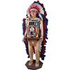 Image 1 : Indian Figural Upright w/War Eagle 25 cent Slot Machine