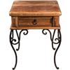 Image 1 : Contemporary Slot Stand  wood and wrought iron