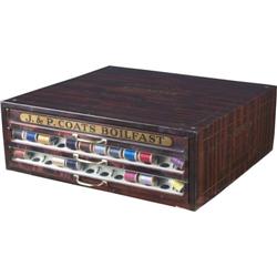 J & P Coats  Boil Fast 3-drawer Thread Cabinet