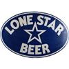 Image 1 : Lone Star Beer Oval Tin Sign   24 x 36 "