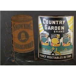 Lot of 2 Adv Items: String Holder & Product Rack